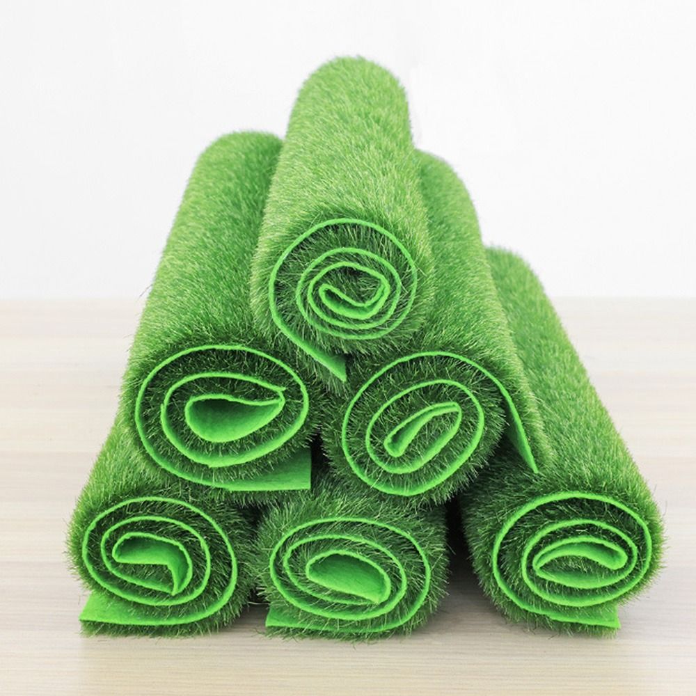 Terrarium Moss Art - Durable Green Grass Mat Artificial Lawns