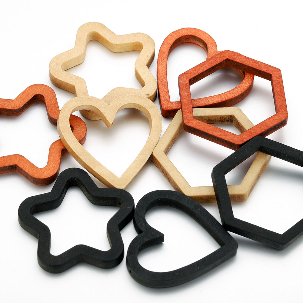 10pcs Wood Heart Square Silico – обзор и цена Resin Crafts