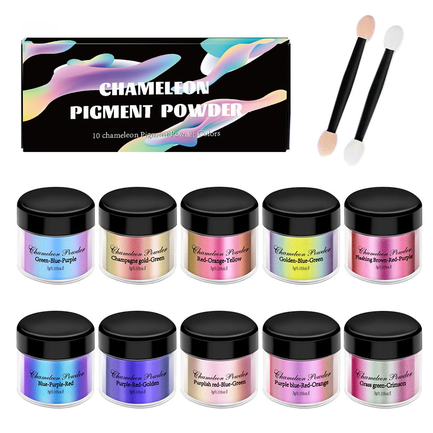 10/20pcs Mirror Chameleons Pig – обзор и цена Resin Pigment Set