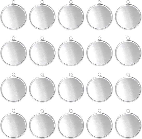 20 Pieces Stainless Steel Roun – обзор и цена Resin Crafts
