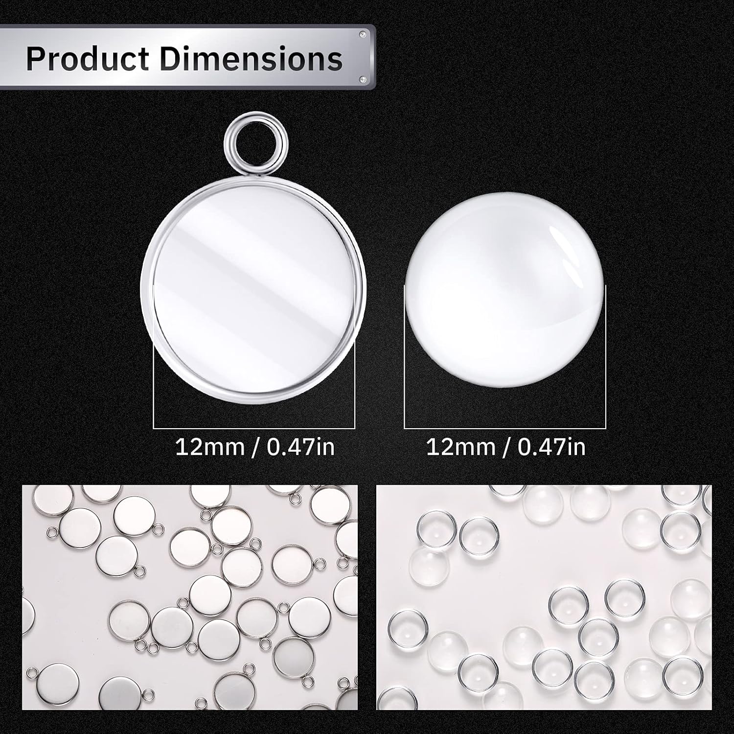 20 Pieces Stainless Steel Roun – обзор и цена Resin Crafts