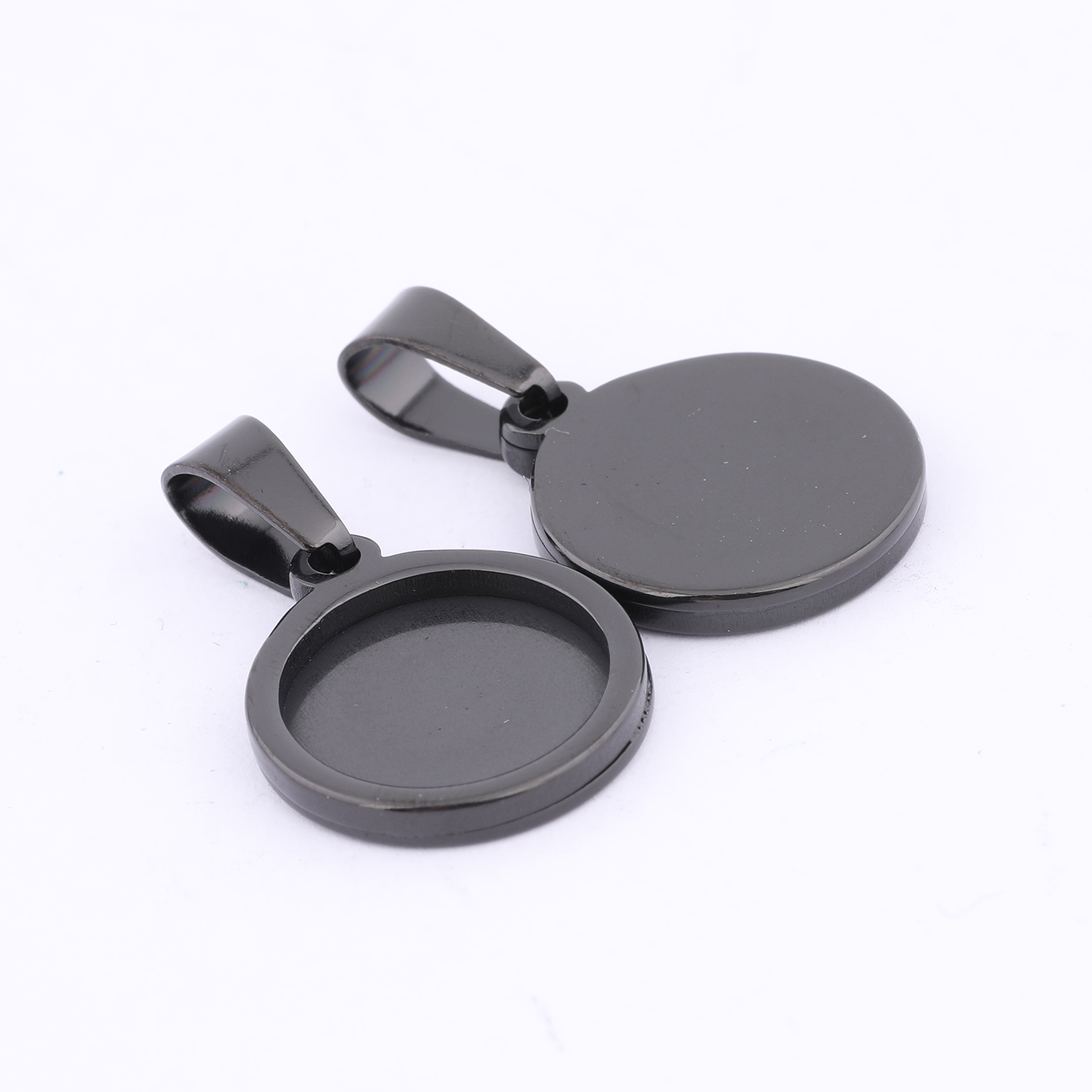 10pcs Gold Plated Black 12mm R – обзор и цена Bezels Set Pendant