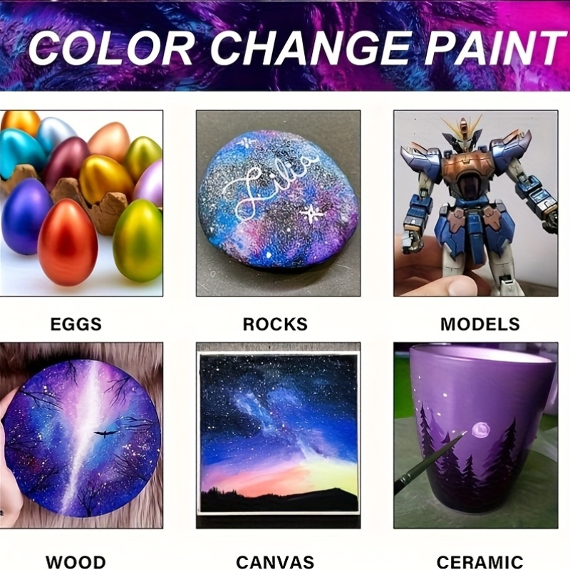 Acrylic Paint Set 6 Colors 50m – обзор и цена Resin Pigment Set