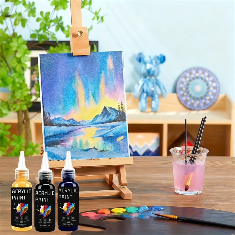 Acrylic Paint Set 6 Colors 50m – обзор и цена Resin Pigment Set