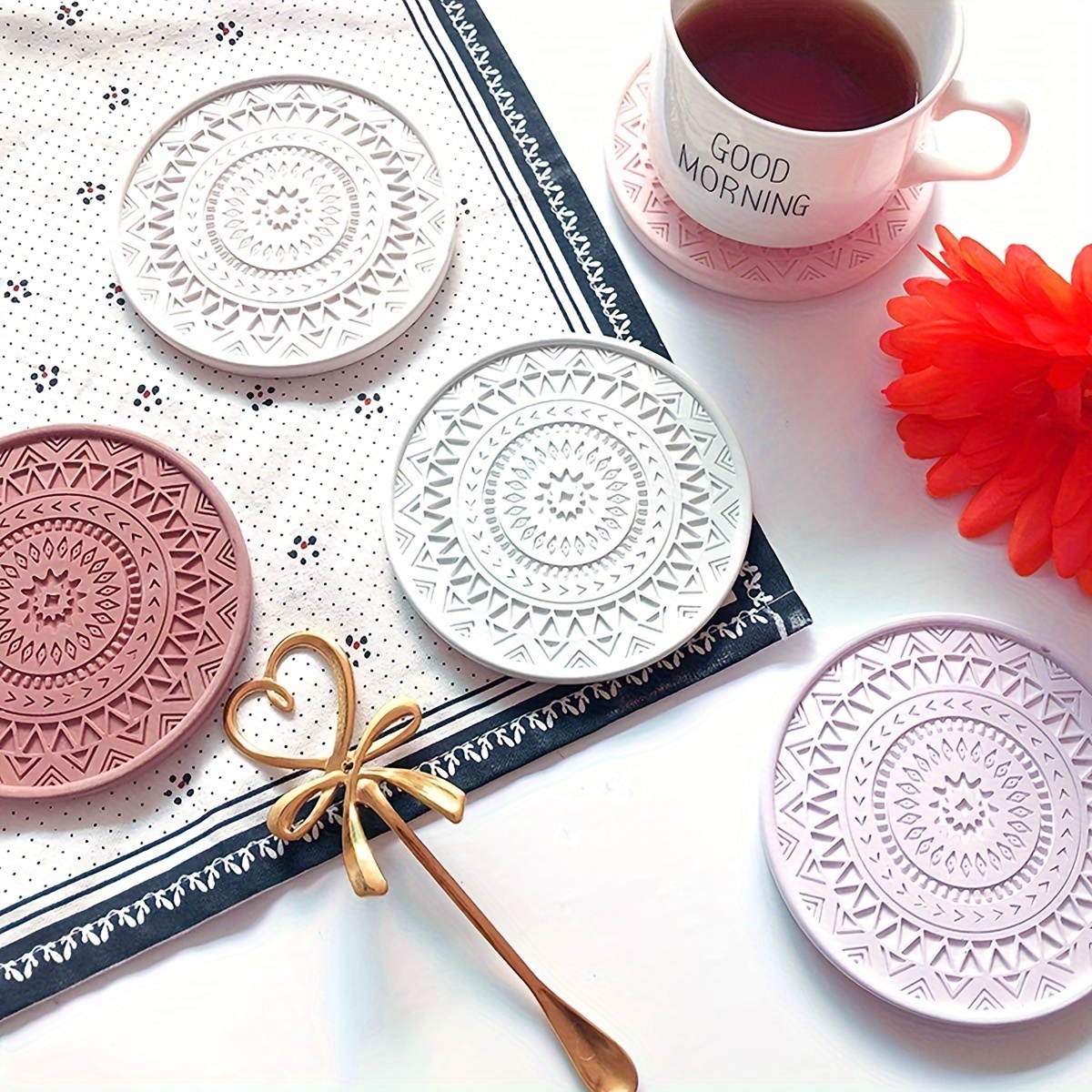 Flower Coaster Silicone Mold E – обзор и цена Coaster Mold Round
