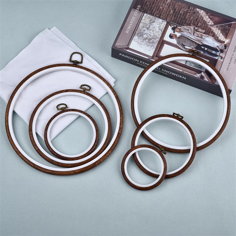 Round Oval Wooden Color Embroi – обзор и цена Wood Ring Blank