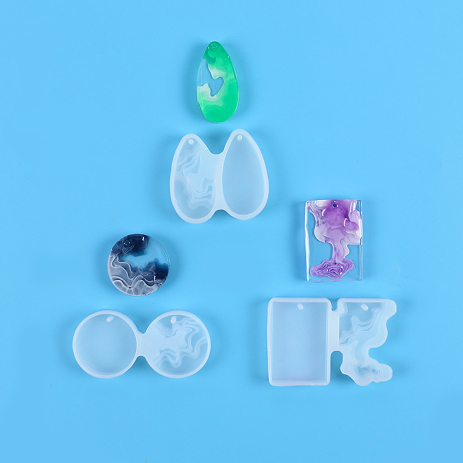 3pcs DIY Crystal Mold Set Roun – обзор и цена Geode Mold Silicone