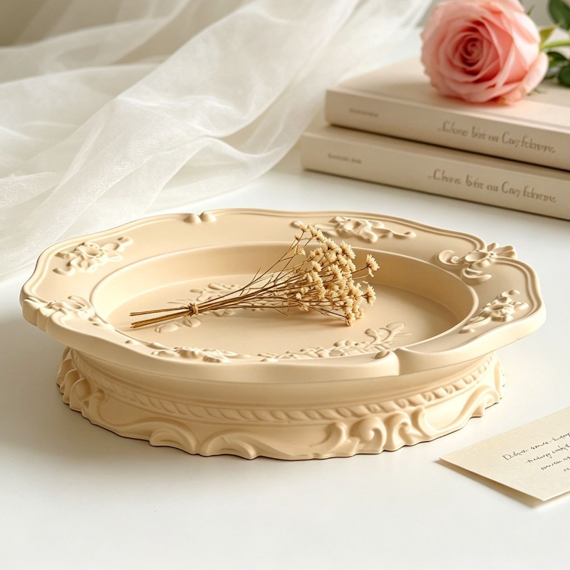 Elegant Vintage Baroque Lace S – обзор и цена Coaster Mold Round