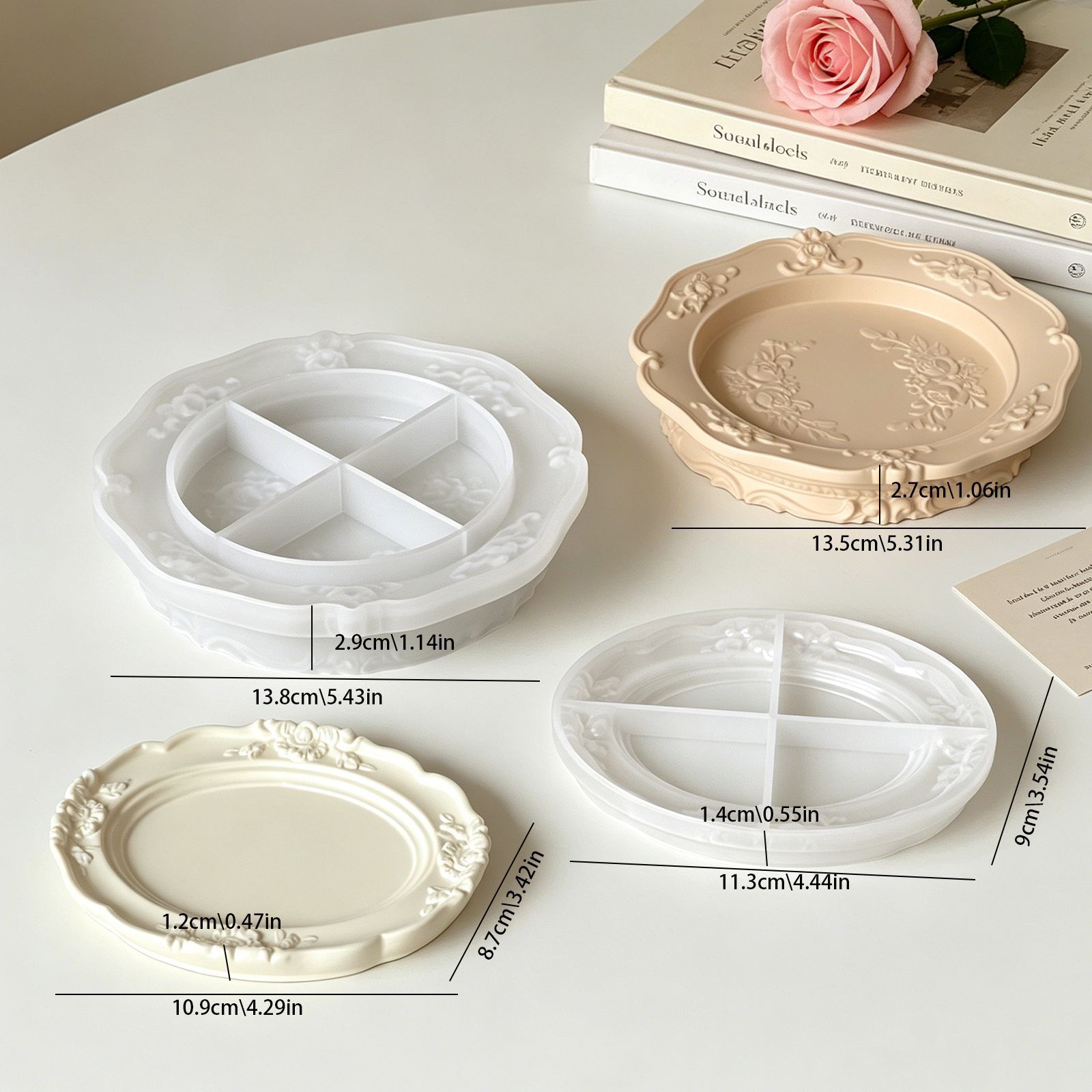 Elegant Vintage Baroque Lace S – обзор и цена Coaster Mold Round