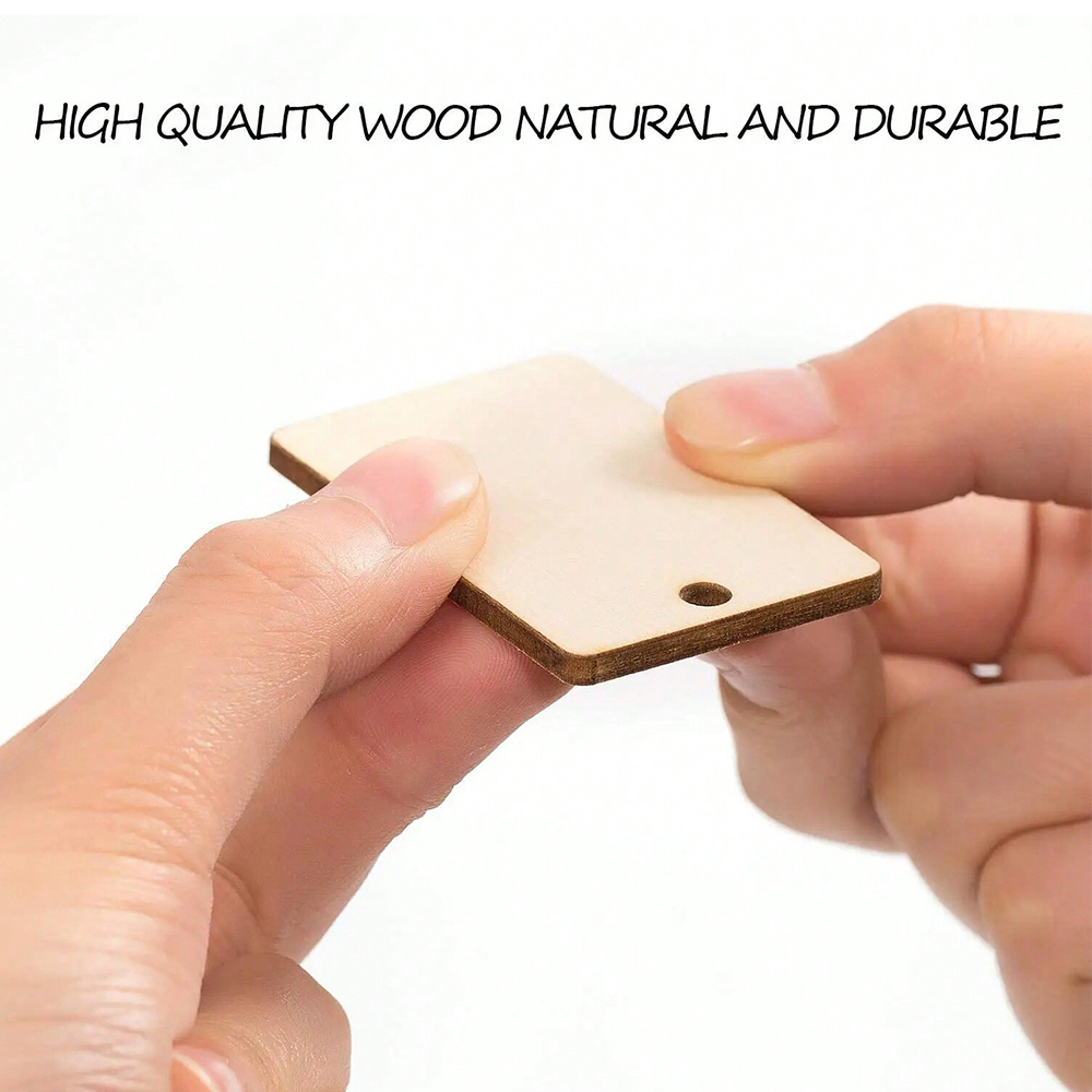 60pcs Blank Wooden Key Chains  – обзор и цена Wood Ring Blank
