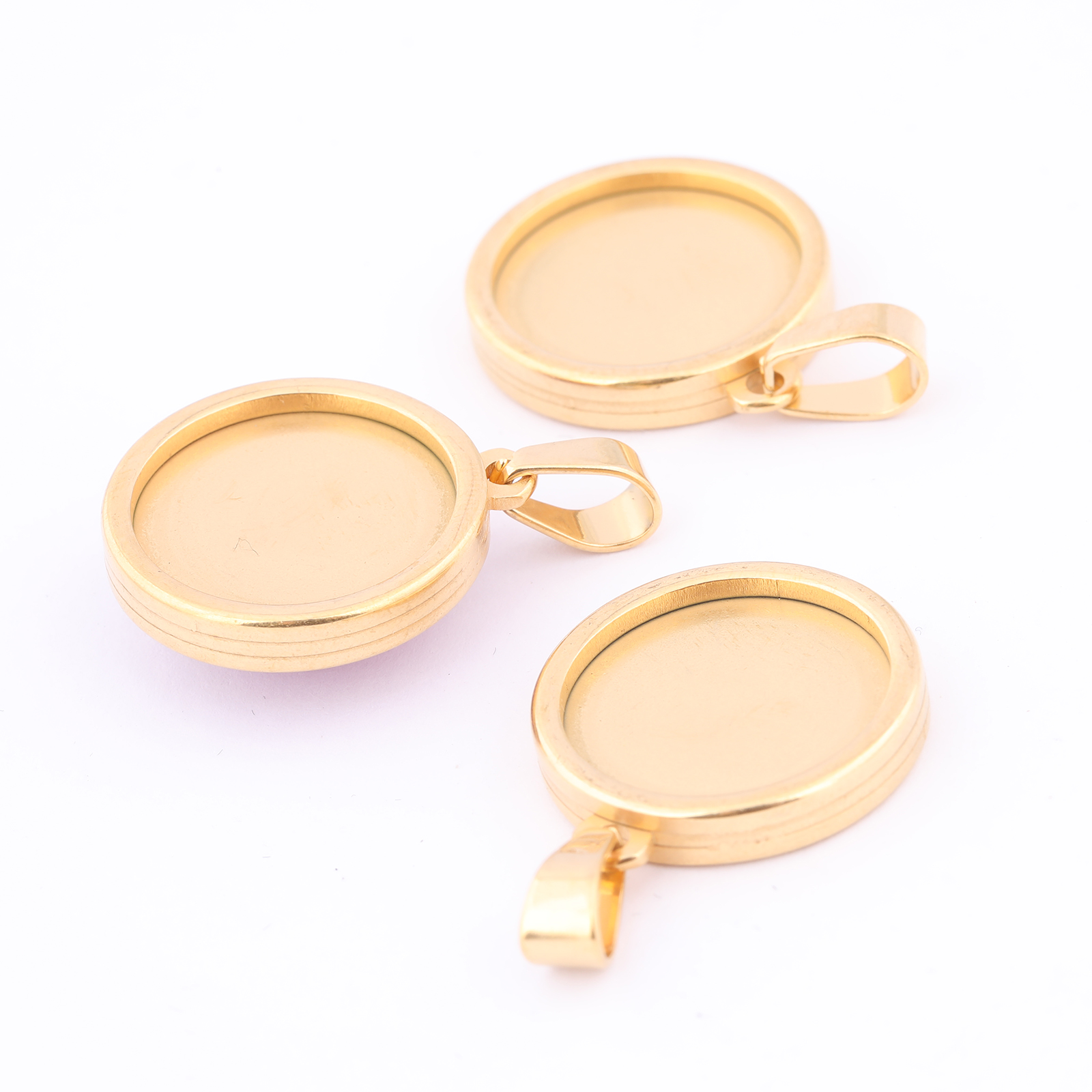 5pcs Stainless Steel Gold Plat – обзор и цена Bezels Set Pendant
