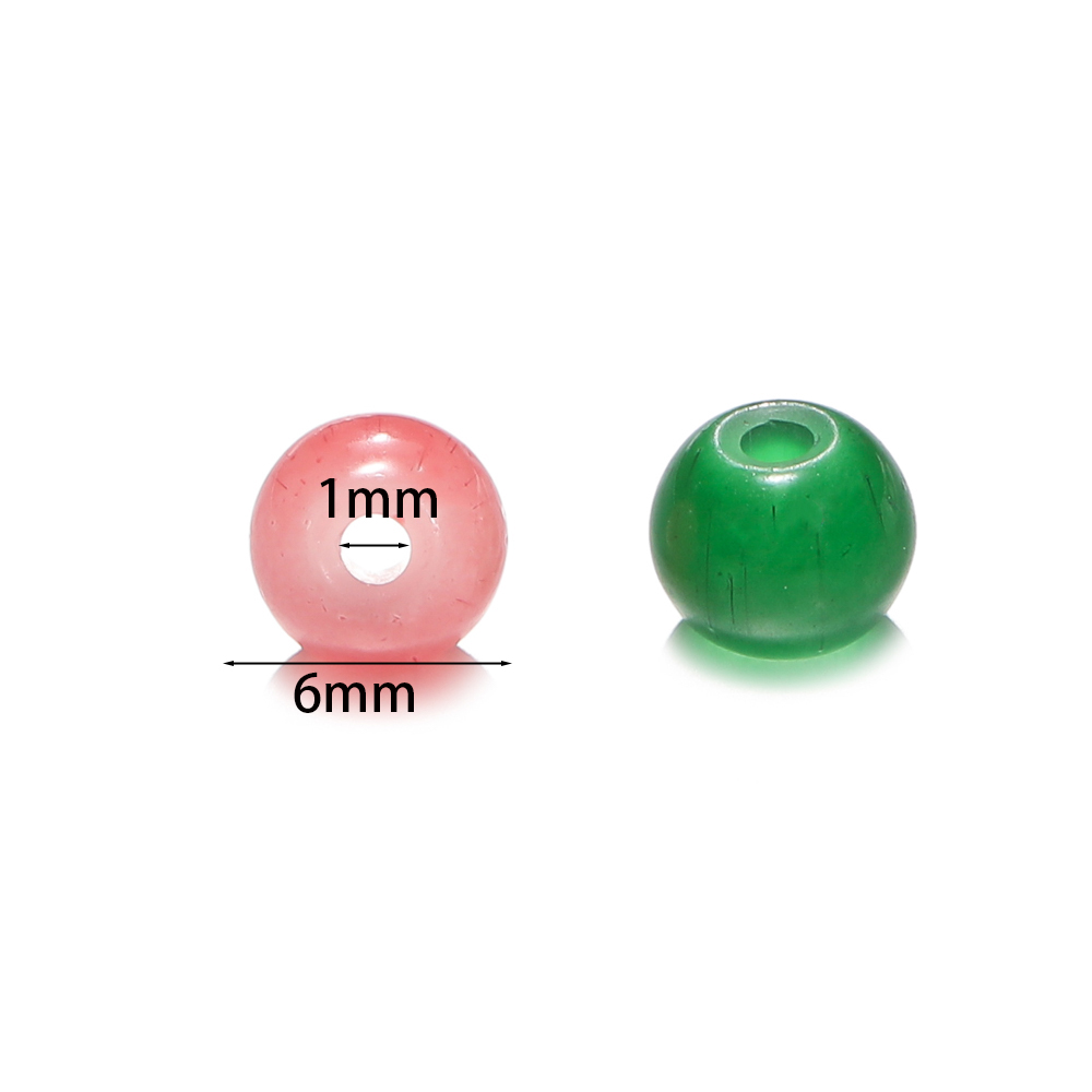 30/50pcs 6mm Glass Round Beads – обзор и цена Resin Craft Material