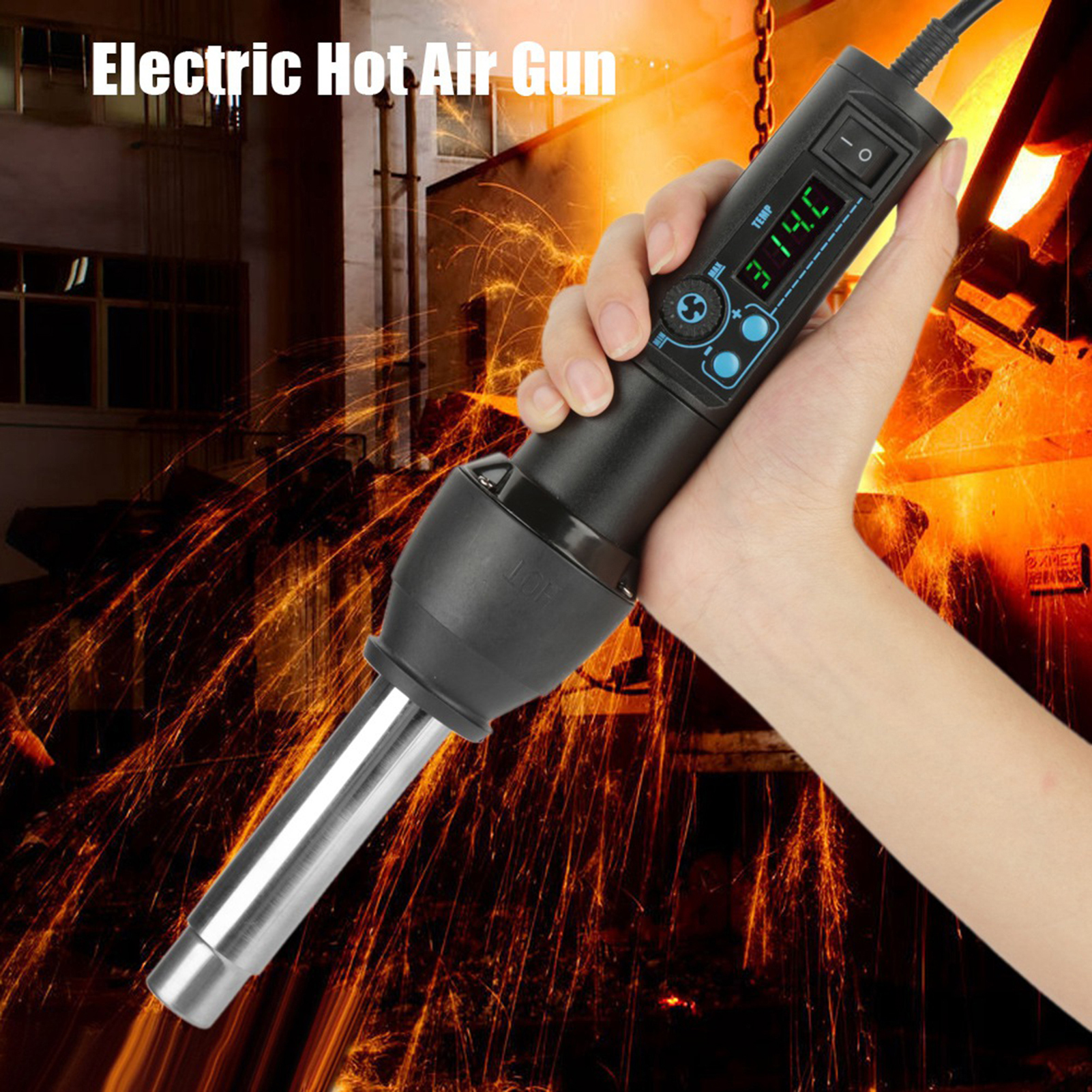 8858‑I / 650W LED Digital Disp – обзор и цена Heat Gun Small