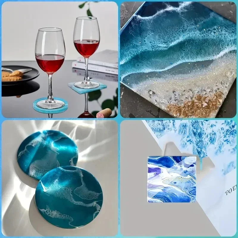 5Pcs/Set DlY Epoxy Resin Cup C – обзор и цена Coaster Mold Round