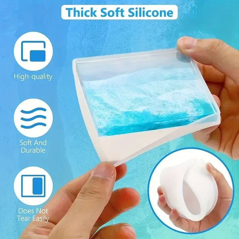 5Pcs/Set DlY Epoxy Resin Cup C – обзор и цена Coaster Mold Round