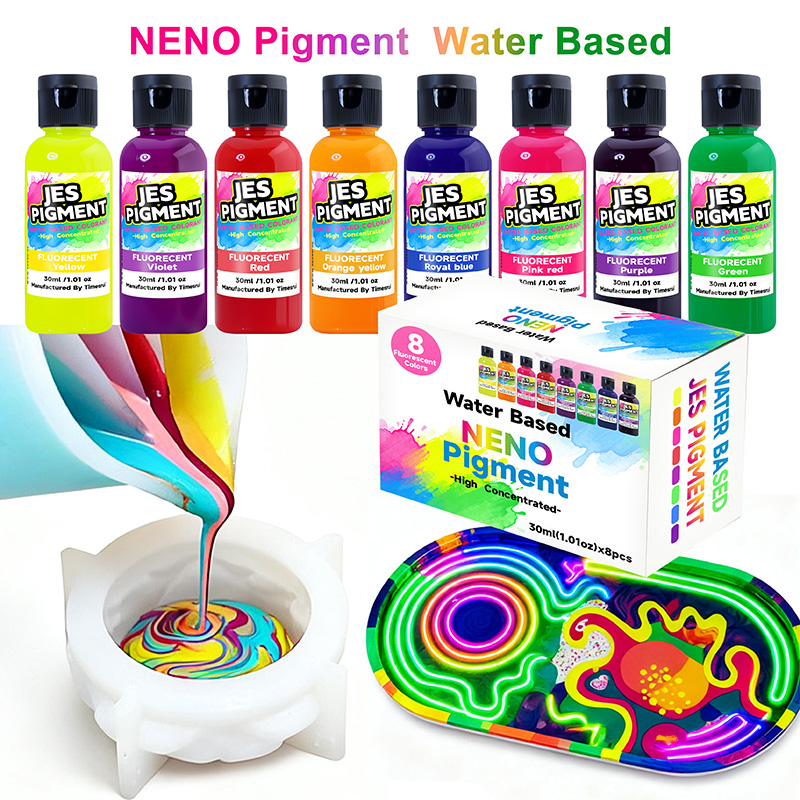 8colors/set fluorescent pigmen – обзор и цена Resin Pigment Set