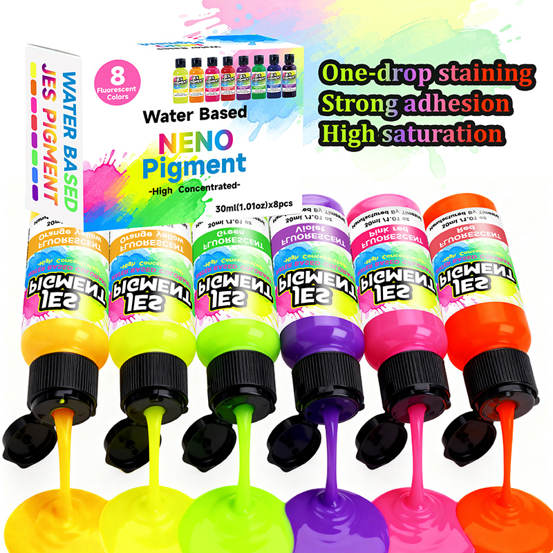 8colors/set fluorescent pigmen – обзор и цена Resin Pigment Set