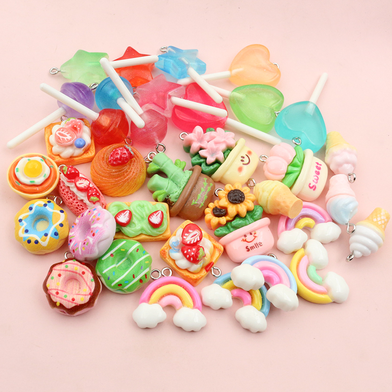 10pcs Mixed Colors Resin Cute  – обзор и цена Resin Craft Projects