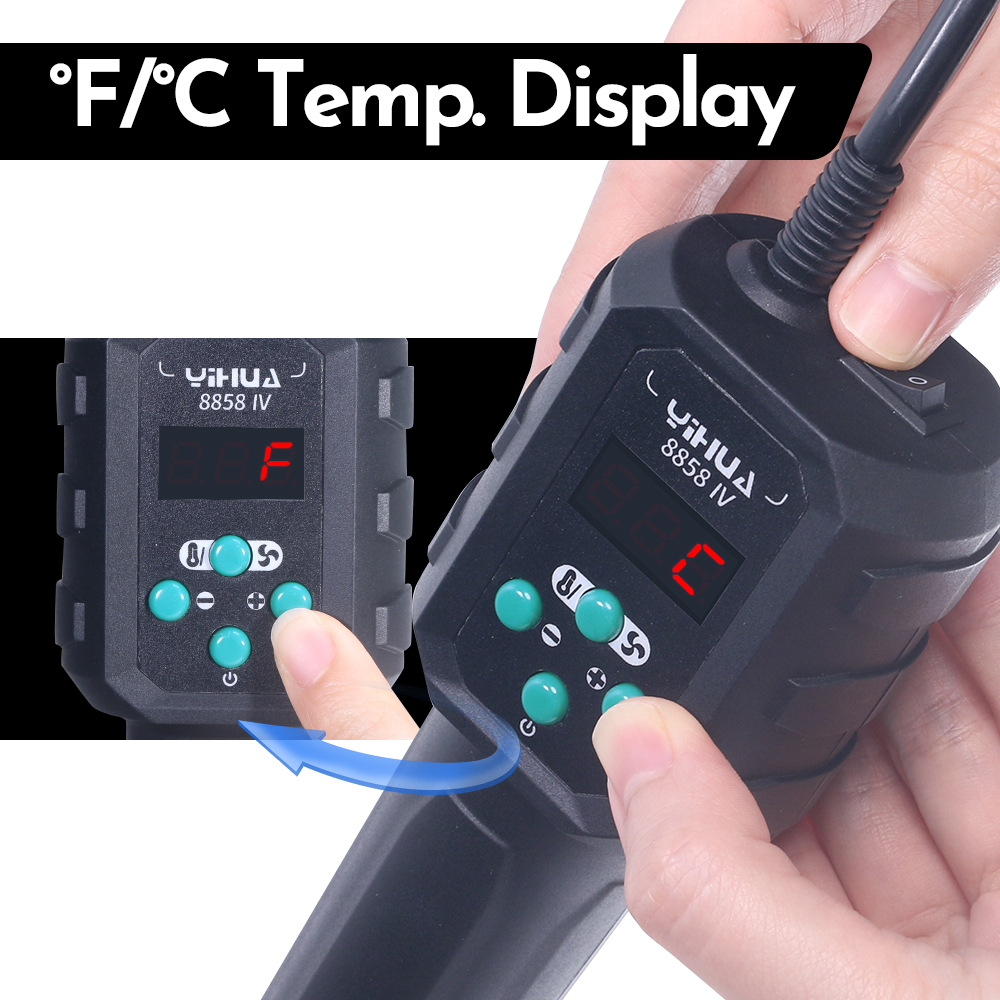 YIHUA Hot Air Gun Temperature  – обзор и цена Heat Gun Small