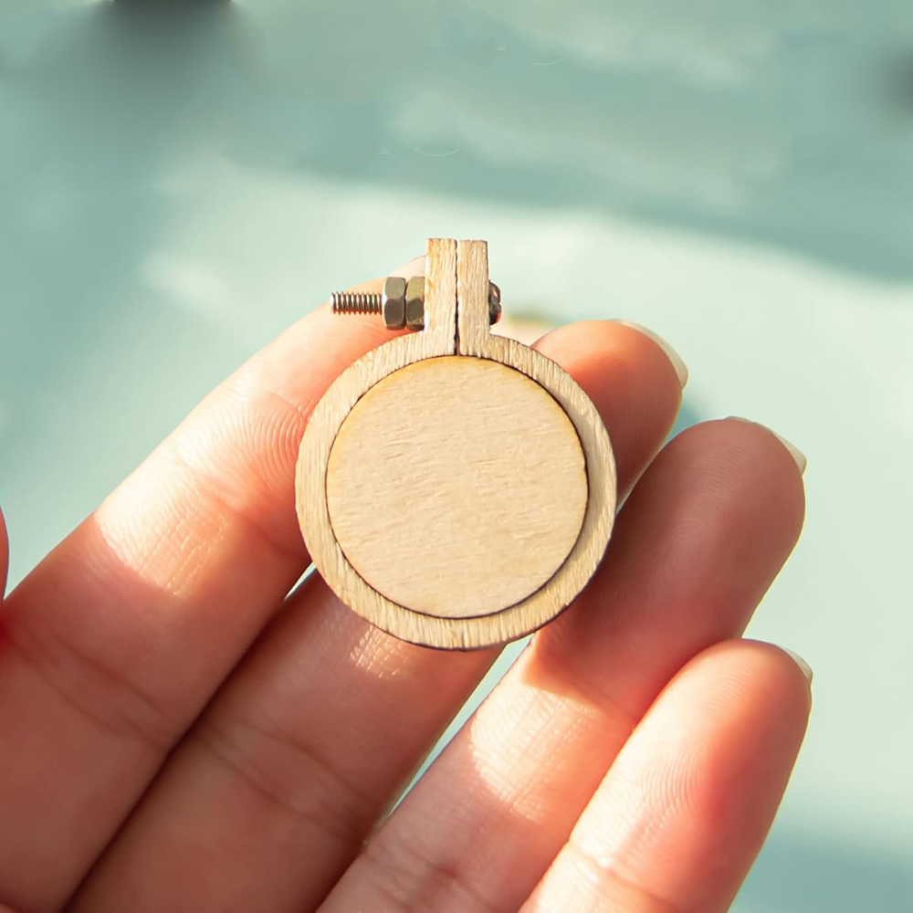 10Pcs/Set Wooden Mini Embroide – обзор и цена Wood Ring Blank