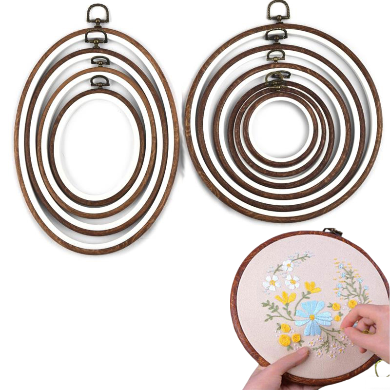 10PCS Sewing Tool Round Oval I – обзор и цена Wood Ring Blank