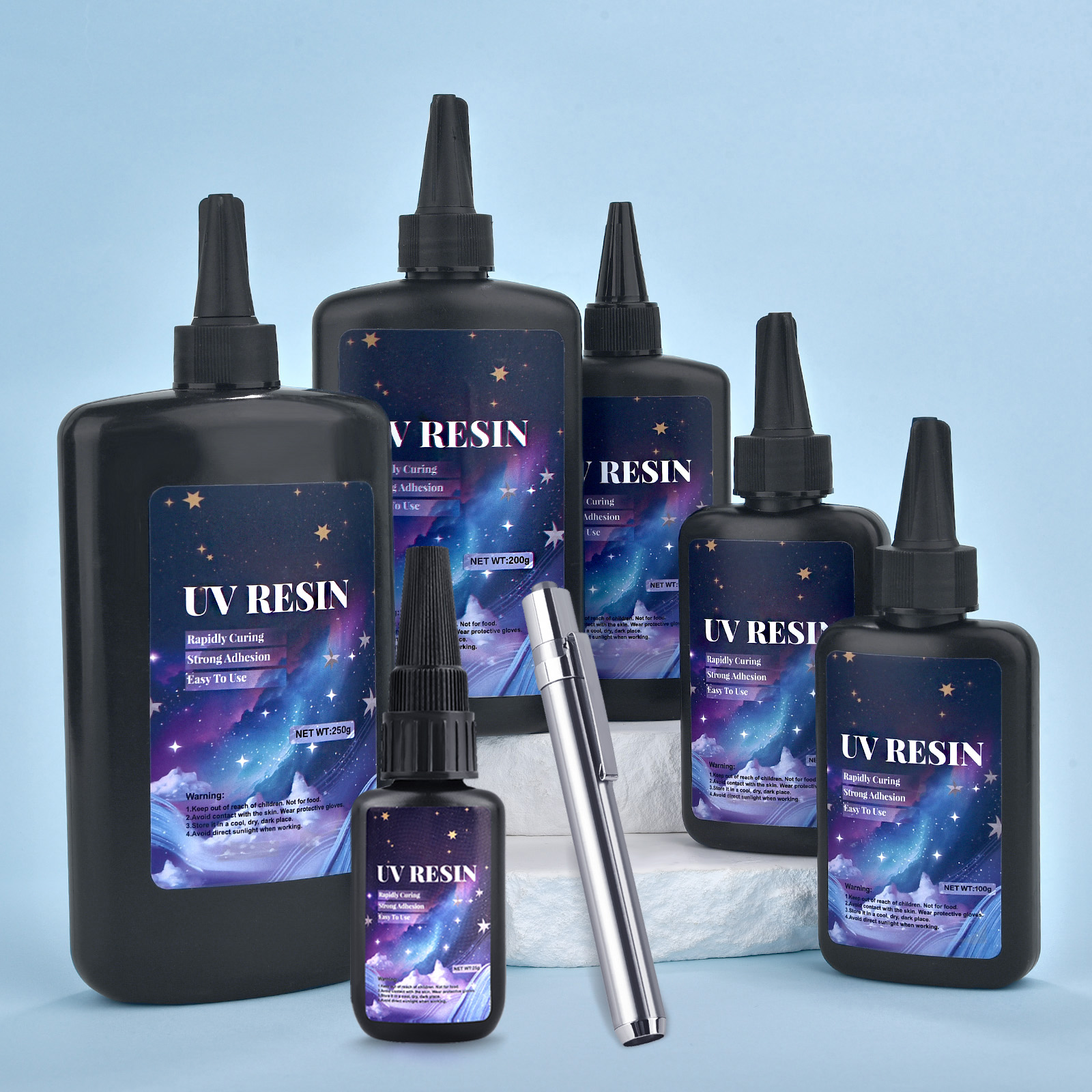 25/50/100/120/200/250g UV Fix  – обзор и цена Epoxy Uv Resin Kit