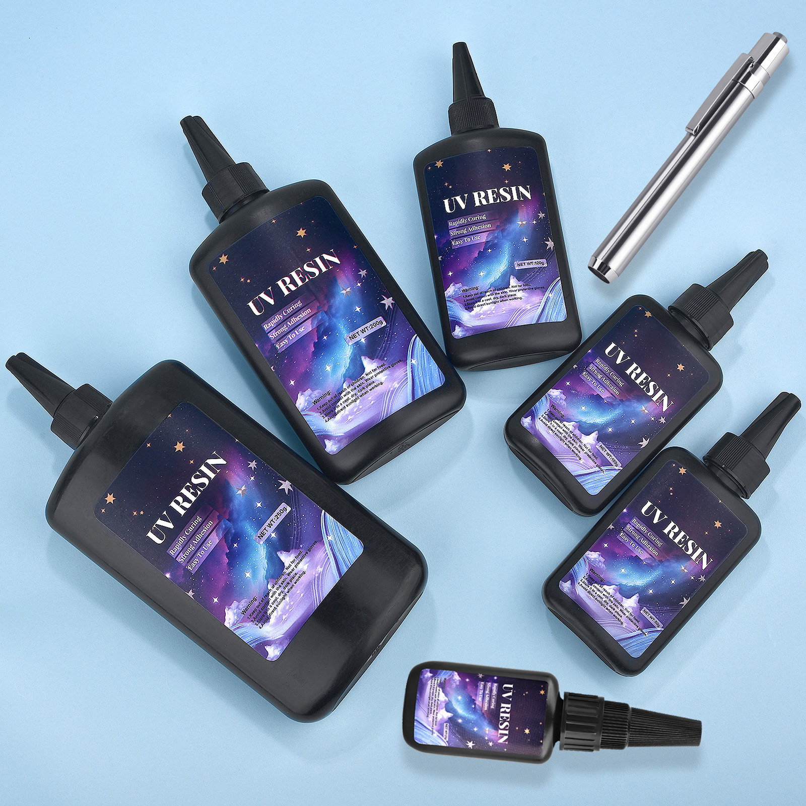 25/50/100/120/200/250g UV Fix  – обзор и цена Epoxy Uv Resin Kit