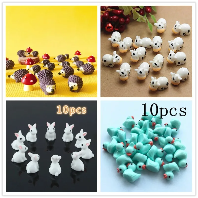 10Pcs/Hedgehog and Cows/Cute A – обзор и цена Terrarium Moss Art
