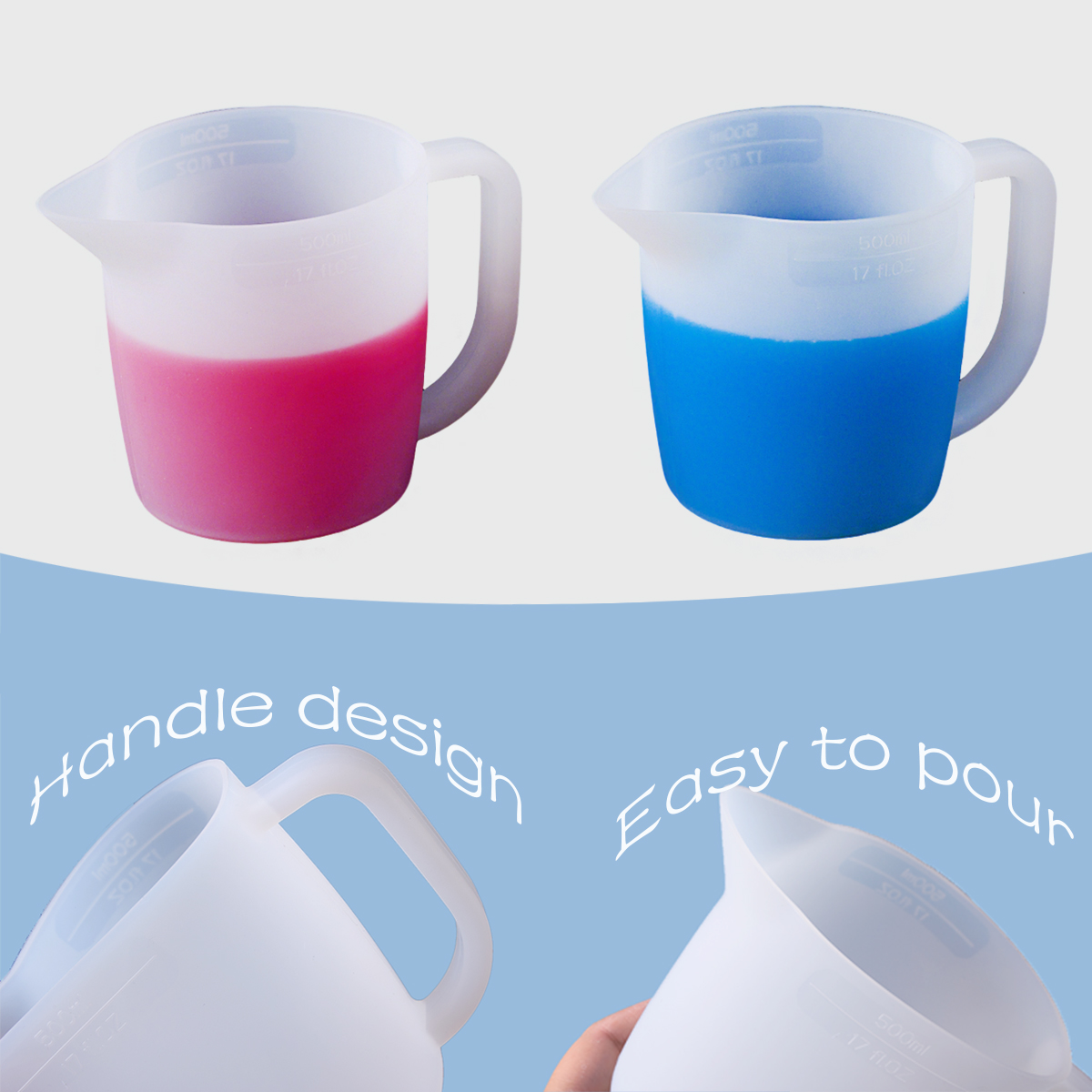 500ML Silicone Measuring Cup w – обзор и цена Mixing Cup Silicone