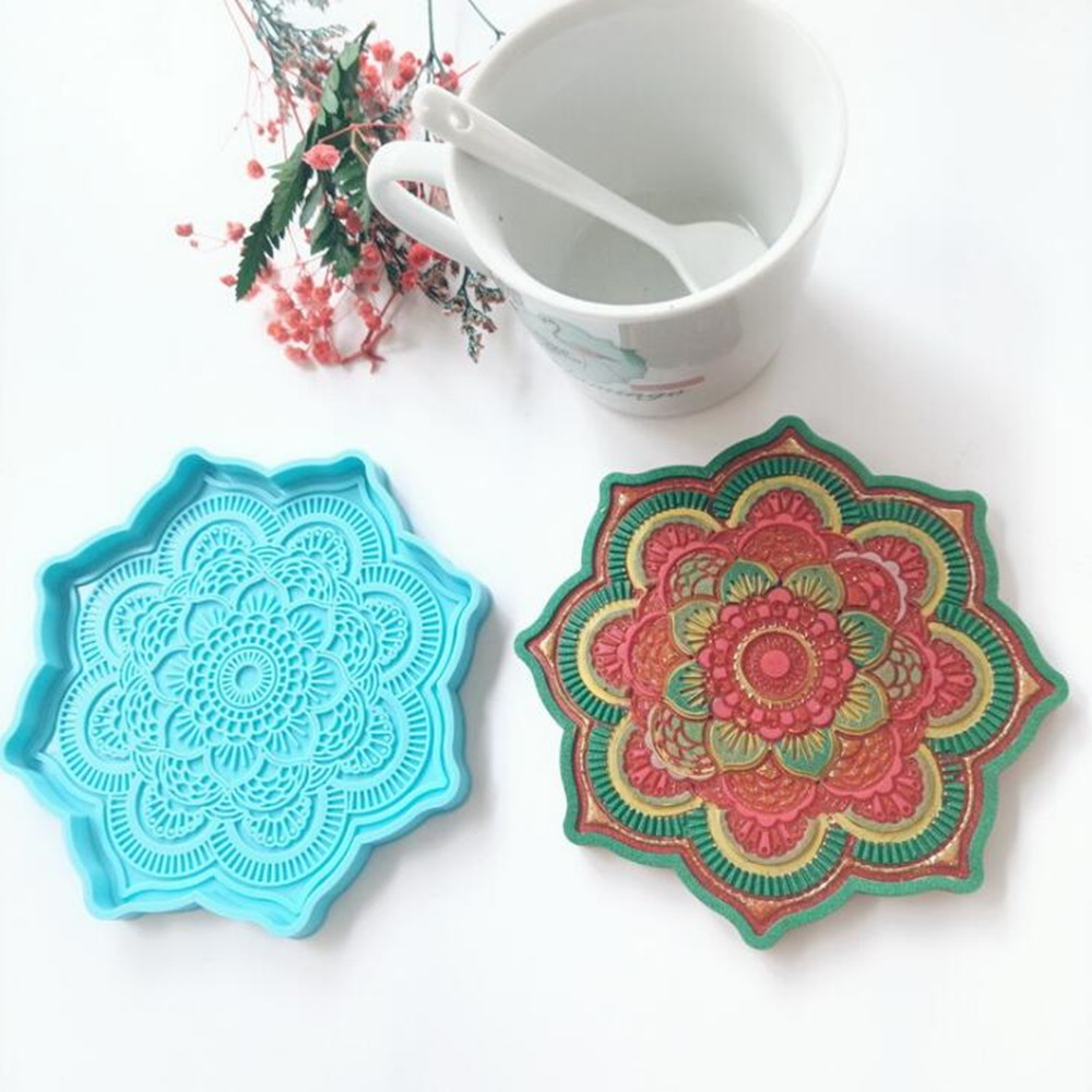 Mandala Coaster Silicone Mold  – обзор и цена Coaster Mold Round