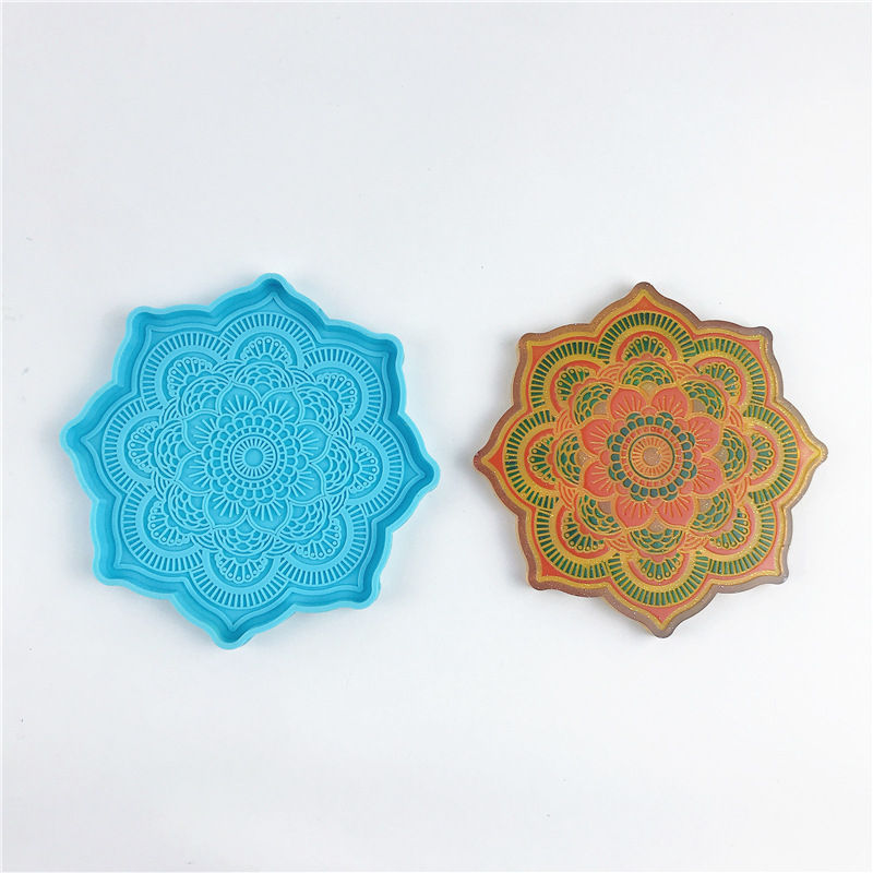 Mandala Coaster Silicone Mold  – обзор и цена Coaster Mold Round