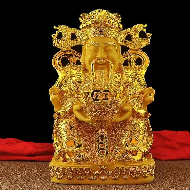 Feng Shui Gold God of Wealth L – обзор и цена Resin Crafts