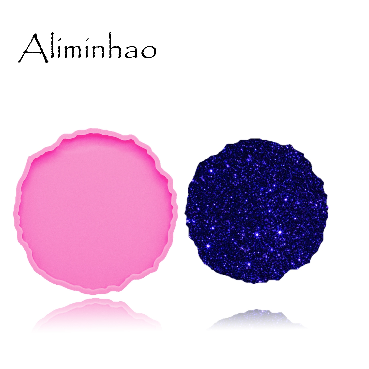 DY0278 Shiny High quality roun – обзор и цена Geode Mold Silicone