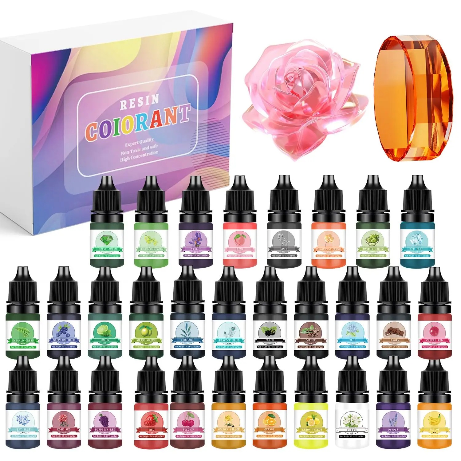 30Colors 5ml Epoxy Resin Pigme – обзор и цена Epoxy Uv Resin Kit