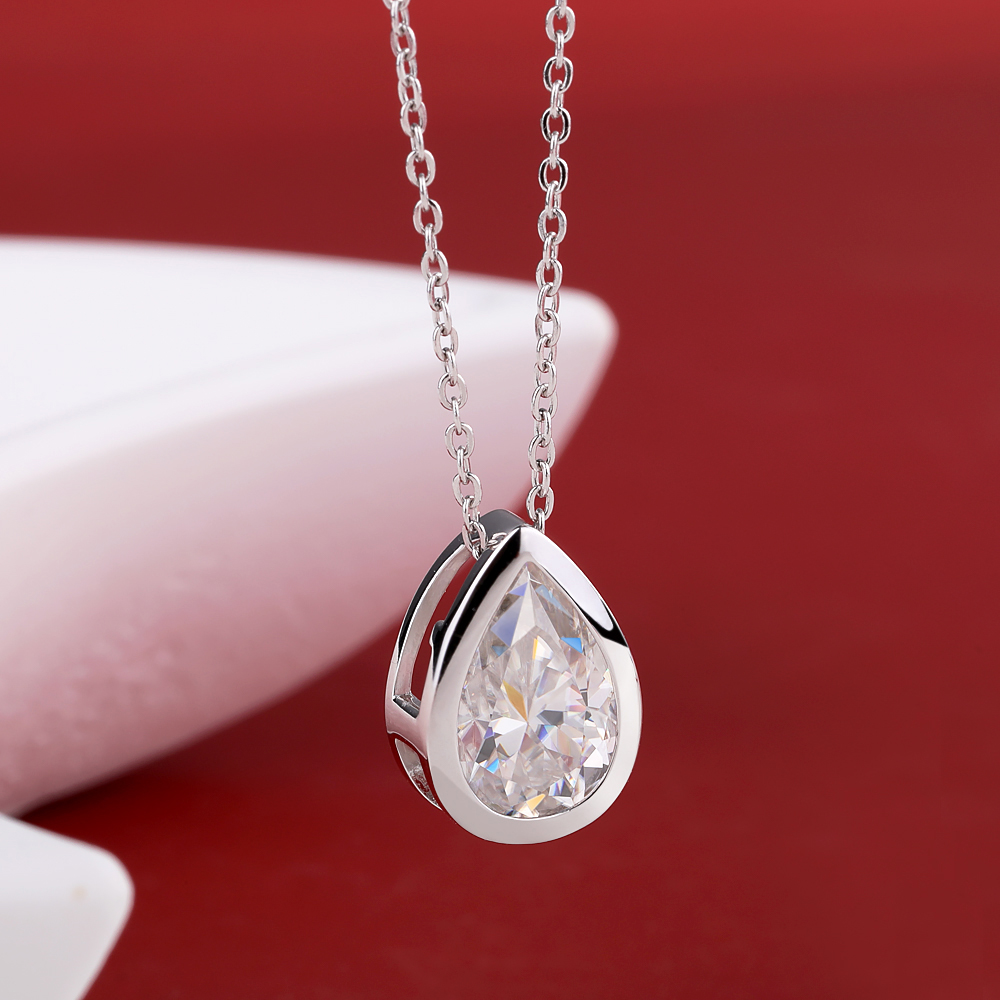 BXINY 4Carat Bezel Set WaterDr – обзор и цена Bezels Set Pendant