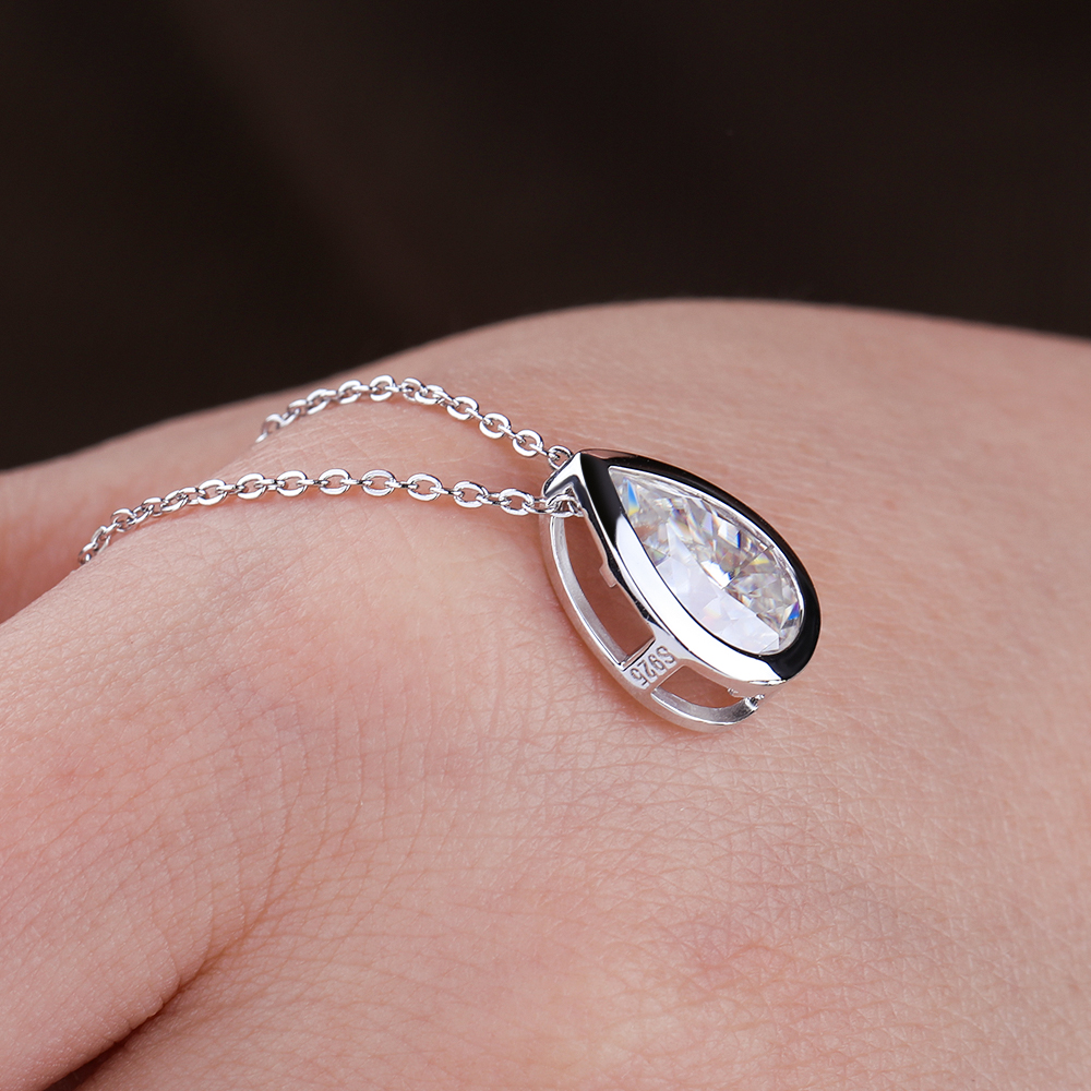 BXINY 4Carat Bezel Set WaterDr – обзор и цена Bezels Set Pendant