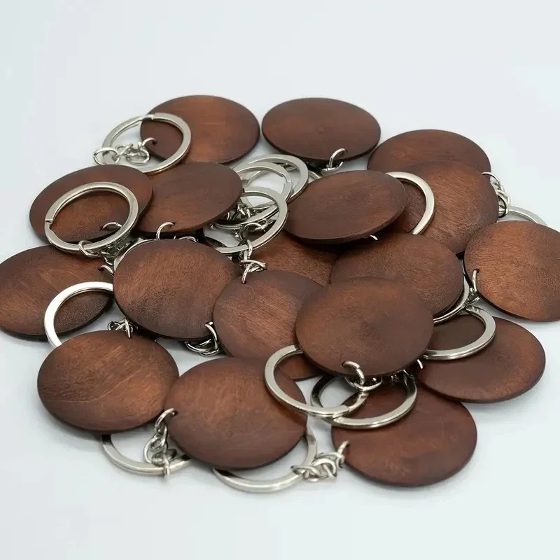 10Pcs Wooden Keychains Vintage – обзор и цена Wood Ring Blank