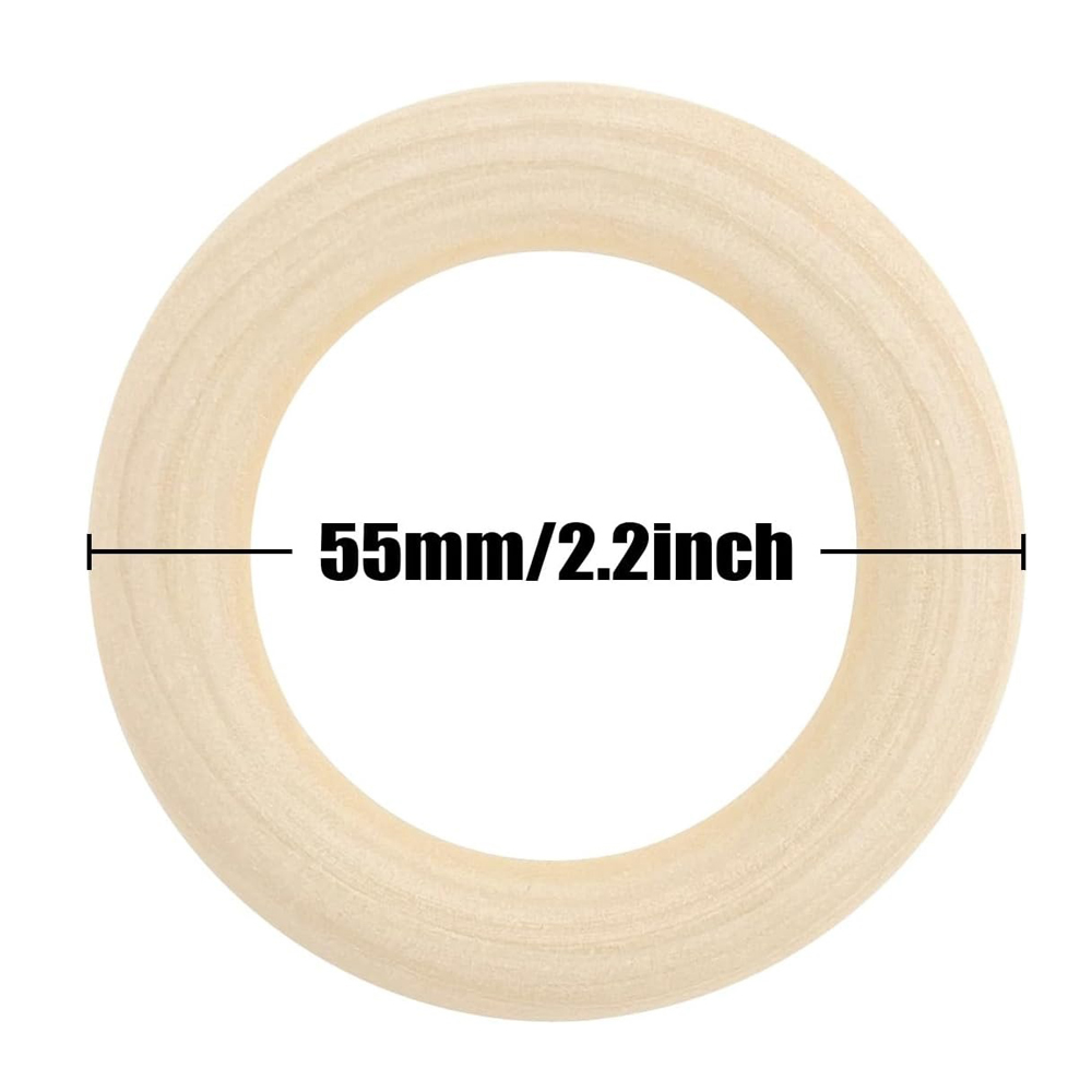 20PCS Wooden Rings for Craft 5 – обзор и цена Wood Ring Blank