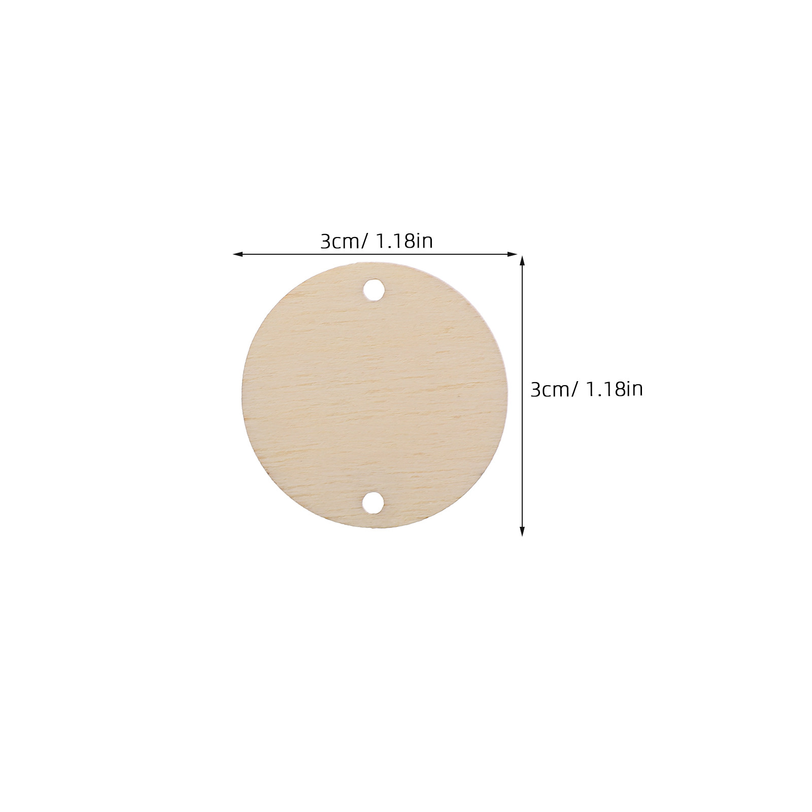 100Pcs Round Wood Chips Calend – обзор и цена Wood Ring Blank