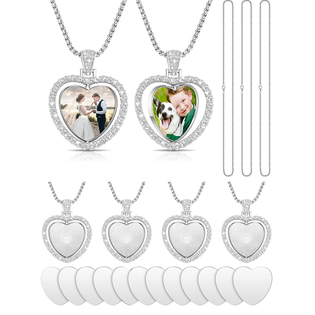 24Pcs Sublimation Rhinestone T – обзор и цена Bezels Set Pendant