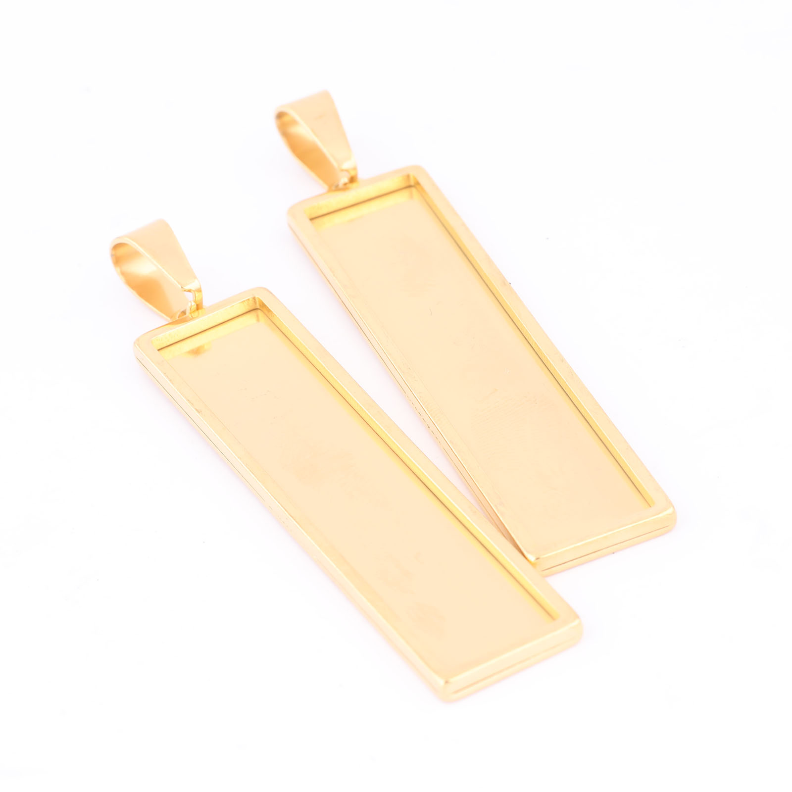 5pcs Stainless Steel Gold Plat – обзор и цена Bezels Set Pendant