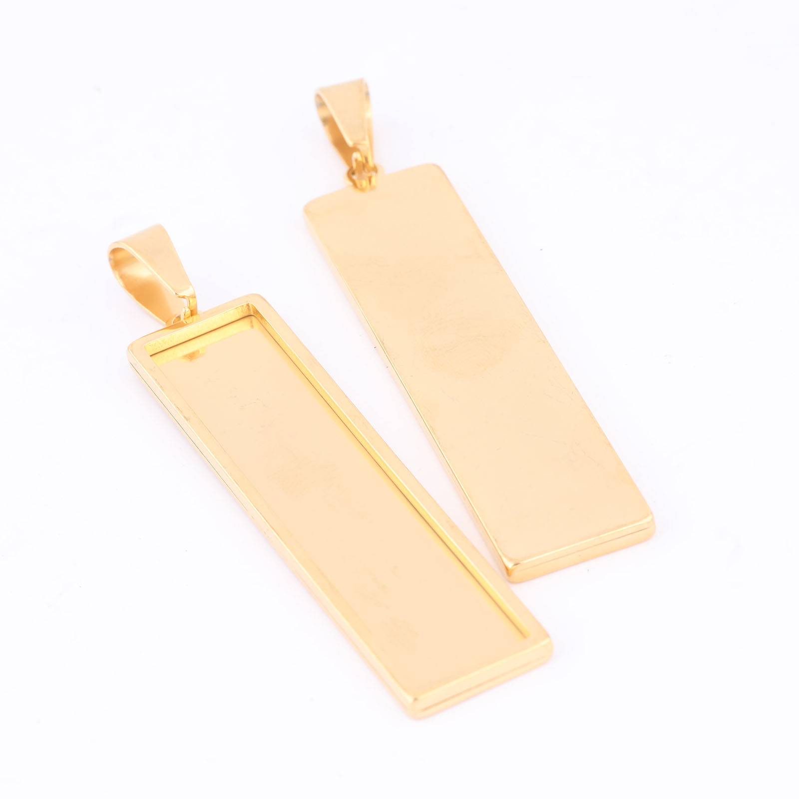 5pcs Stainless Steel Gold Plat – обзор и цена Bezels Set Pendant