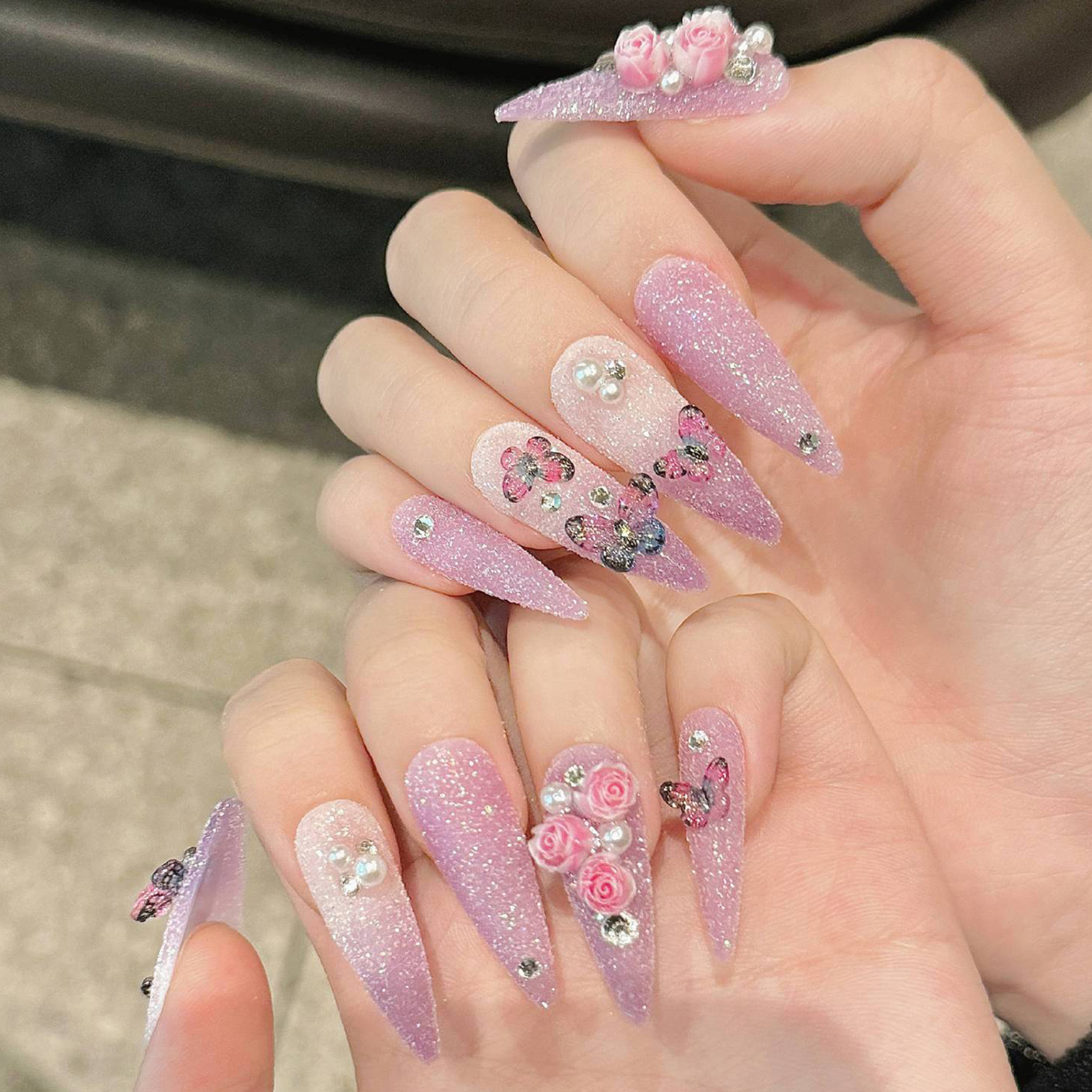 10pcs Long Stiletto Handmade F – обзор и цена Resin Craft Material