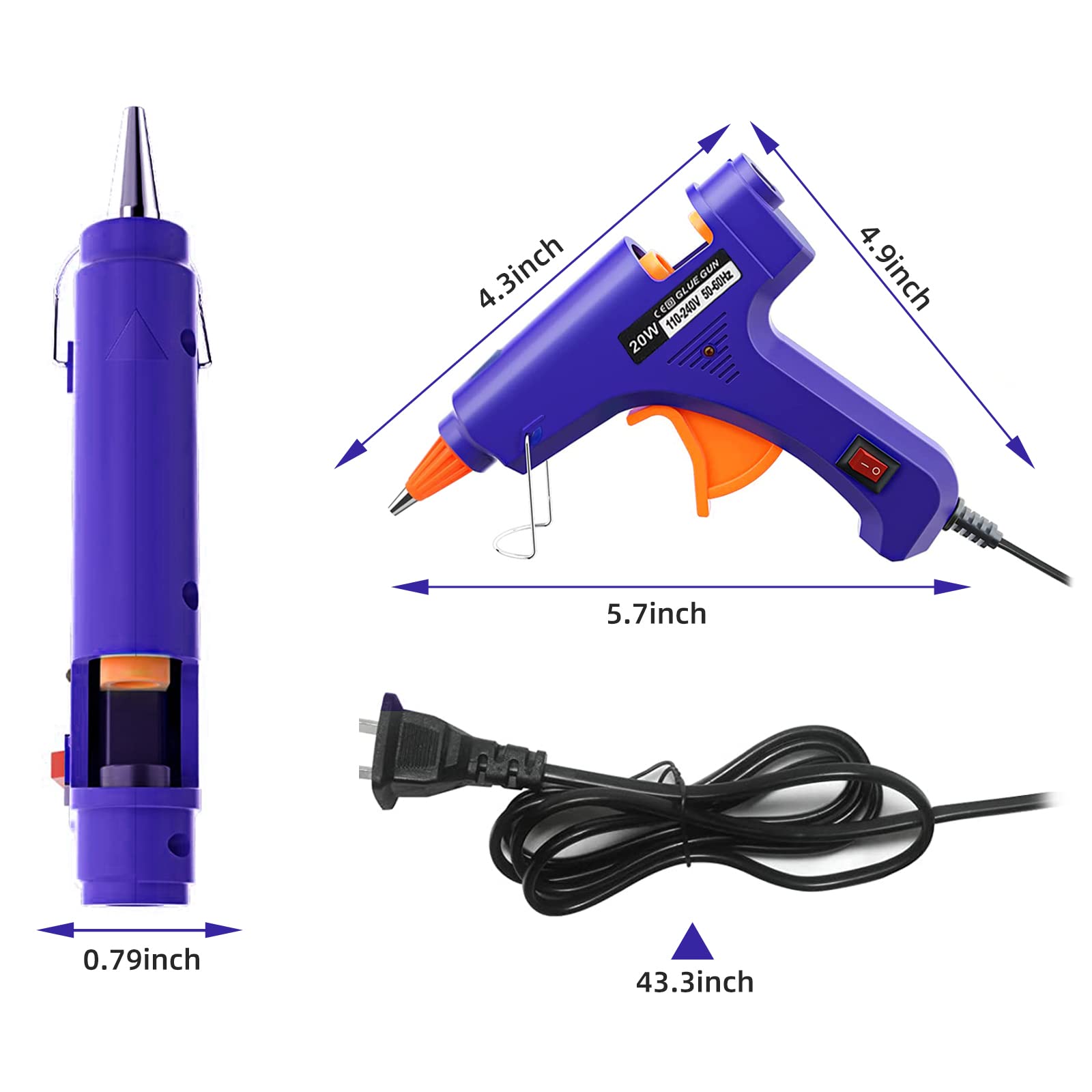 20W Hot Melt Glue Gun Househol – обзор и цена Heat Gun Small