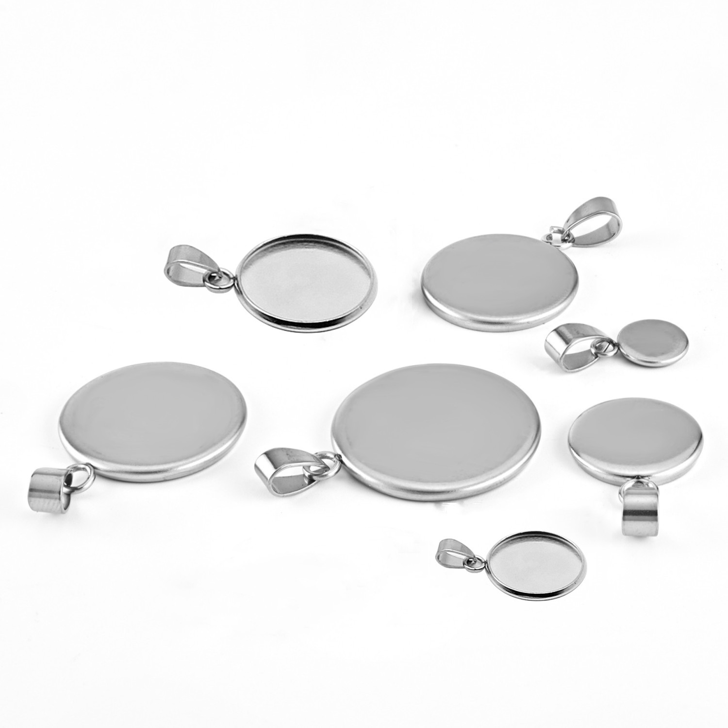 10pcs 316 Stainless Steel 6~20 – обзор и цена Bezels Set Pendant