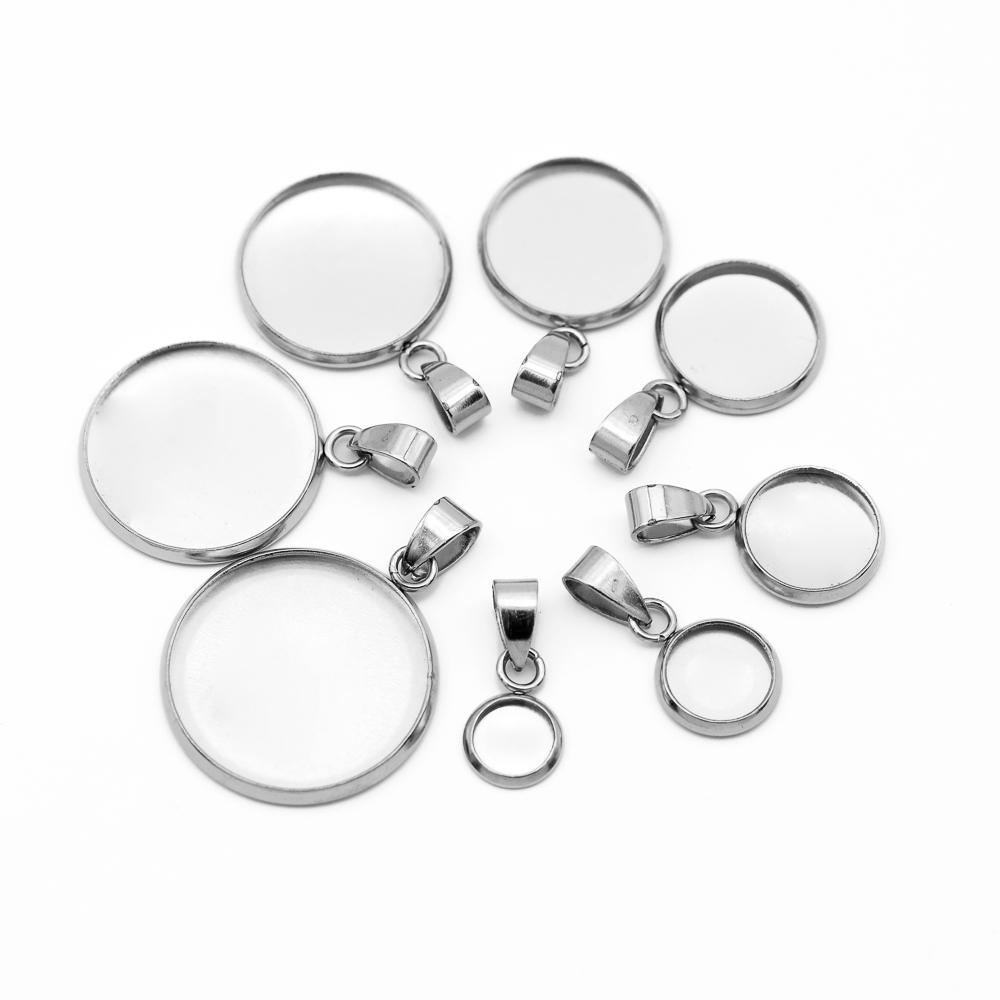 10pcs 316 Stainless Steel 6~20 – обзор и цена Bezels Set Pendant