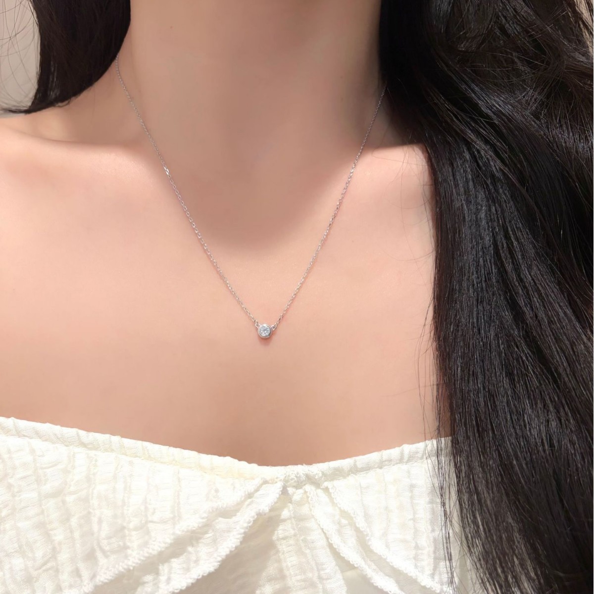 S925 Sterling Silver Moissanit – обзор и цена Bezels Set Pendant