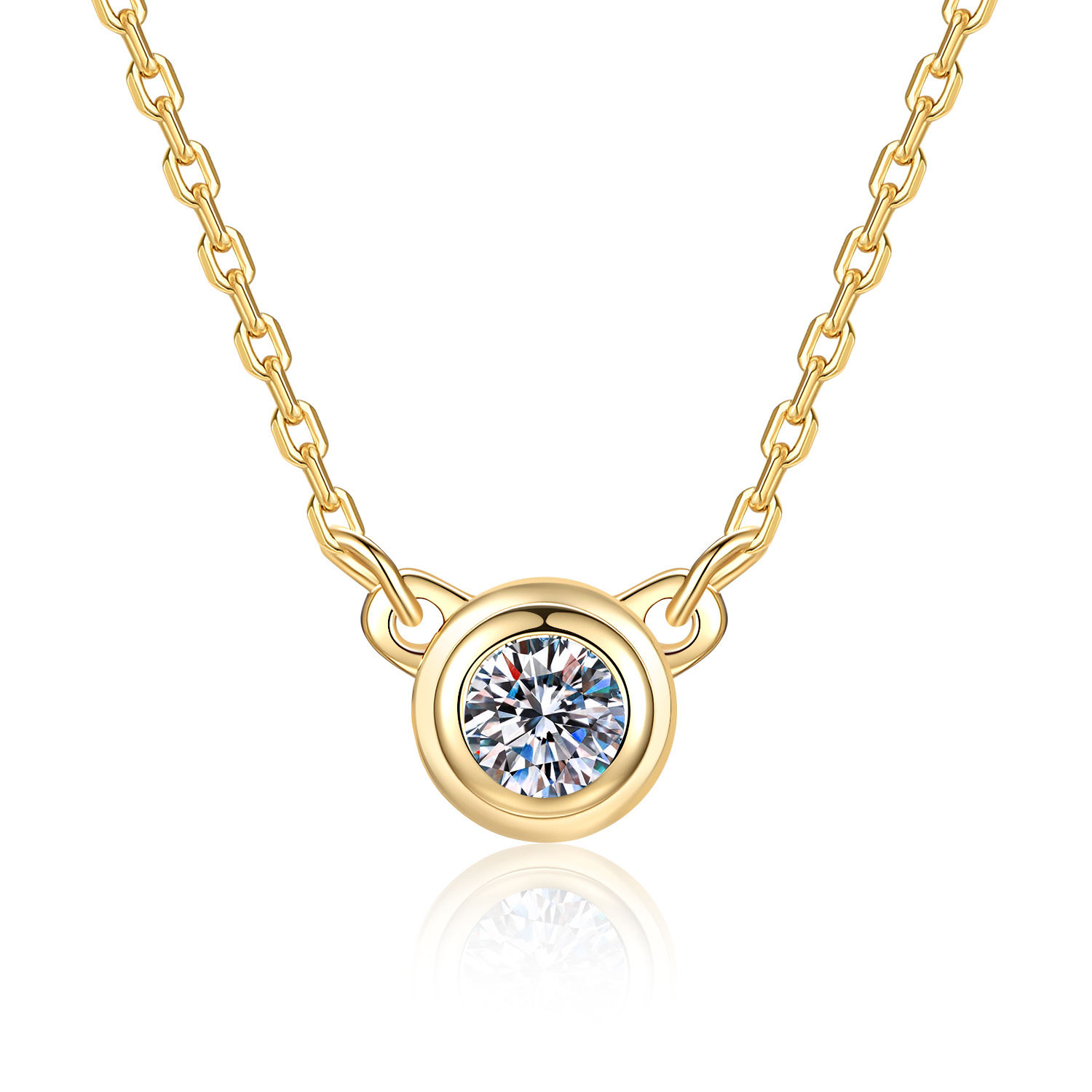 S925 Sterling Silver Moissanit – обзор и цена Bezels Set Pendant