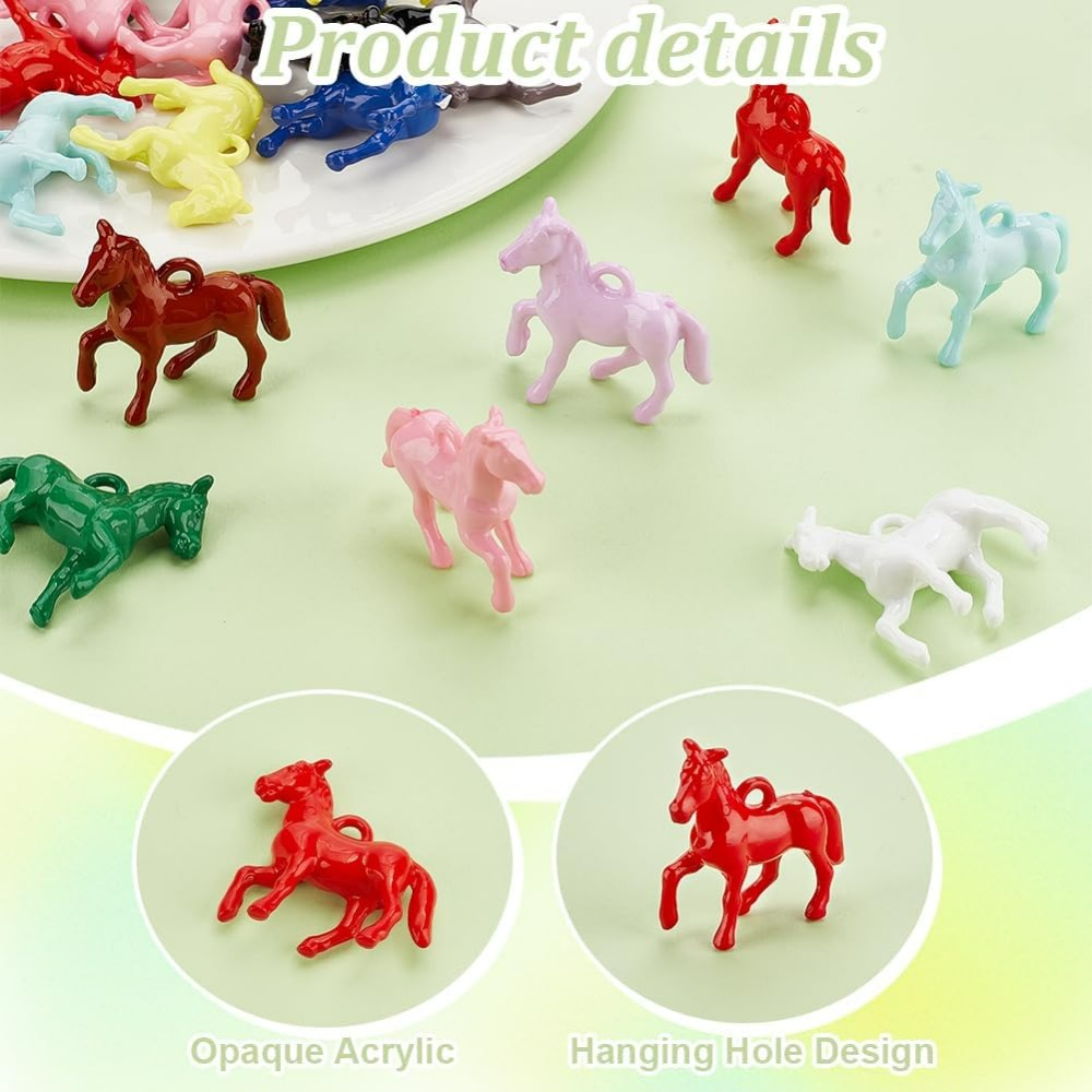 48pcs Opaque Acrylic Pendants  – обзор и цена Resin Crafts