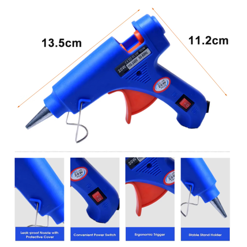 20W EU Plug glue gun.30pcs/10p – обзор и цена Heat Gun Small